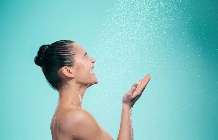 6. Taking A Warm Shower