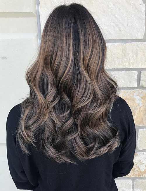 Bronde highlights for dark hair