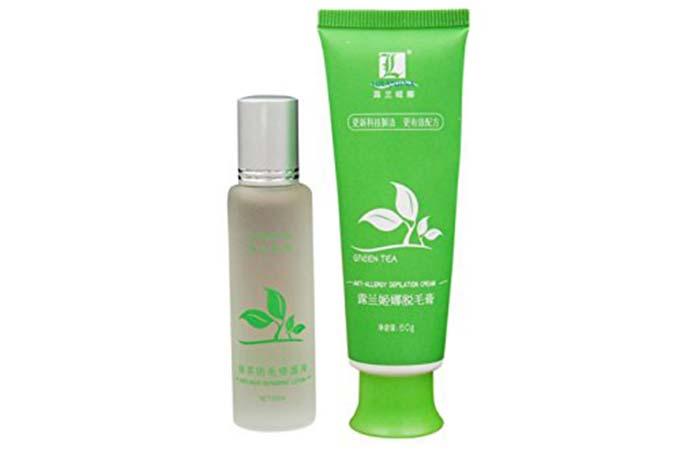 9. Spdoo Green Tea Fast Hair Removal Cream