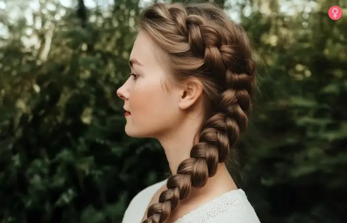 Dutch braid for a flirtatious vibe