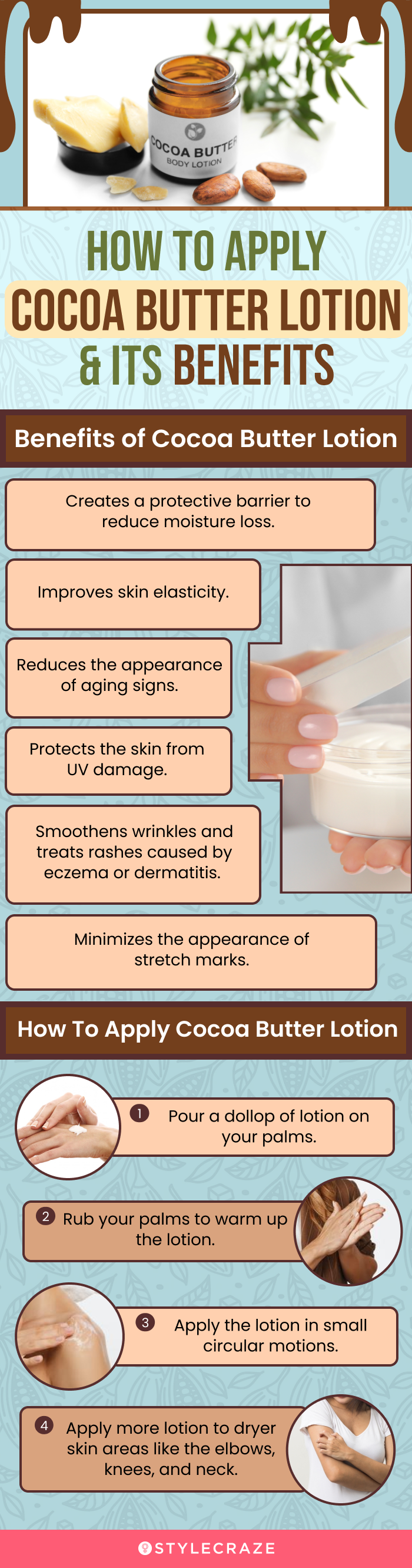 How To Apply Cocoa Butter Lotion & Its Benefits