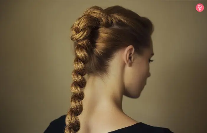 Rope twisted braid for the days you are running late