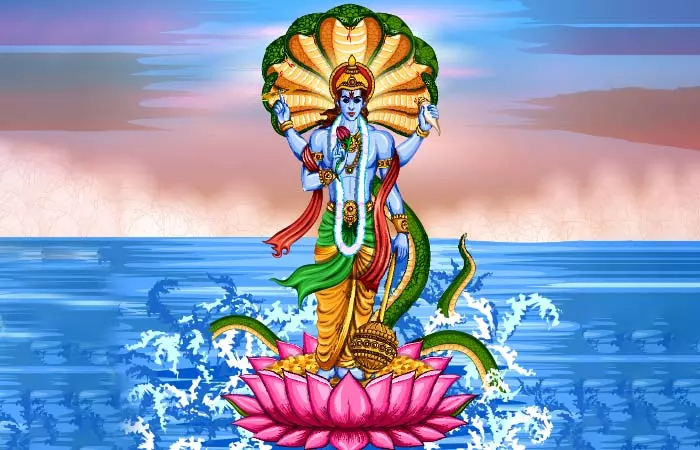fervently pray to the all-powerful Vishnu.