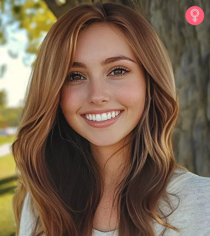 woman with Light Brown Hair Color