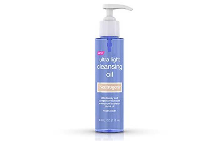 2. Neutrogena Ultra Light Cleansing Oil