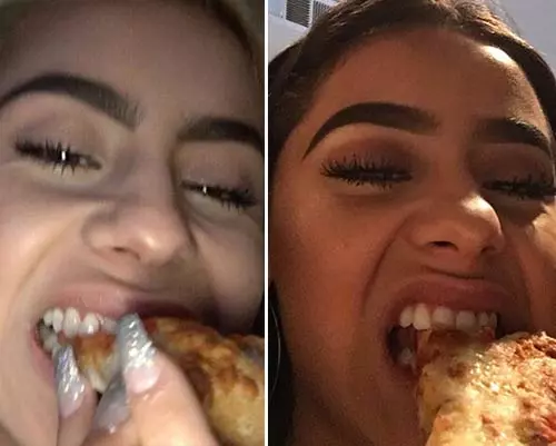 4. Pulling off the craziest facial expressions to keep your gloss from smudging.