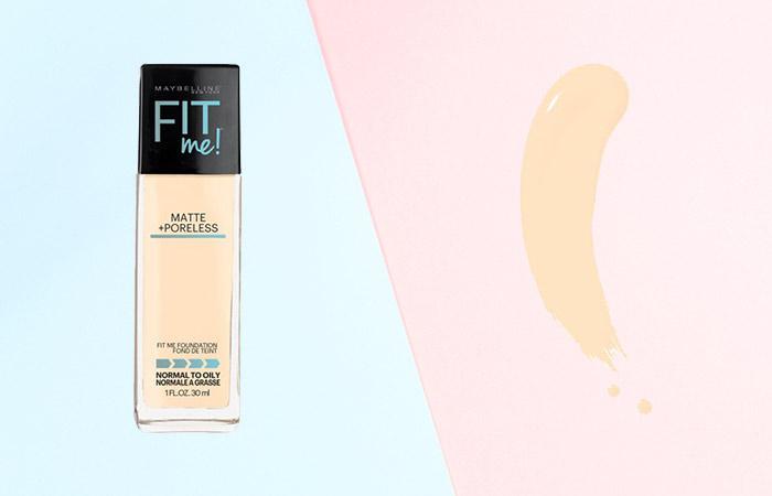 Maybelline Fit Me матовая и Беспористая основа оттенков-110 фарфор