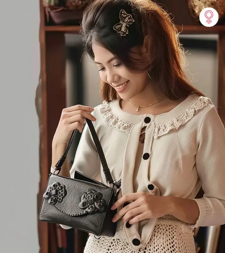 woman with good hand bag