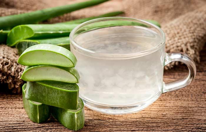 Home Remedies For Period Cramps - Aloe Vera Juice