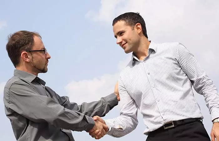 12. Touching When Shaking Hands