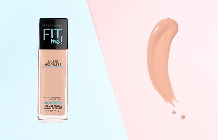 Maybelline Fit Me матовая и Беспористая основа оттенков-125 ню бежевый