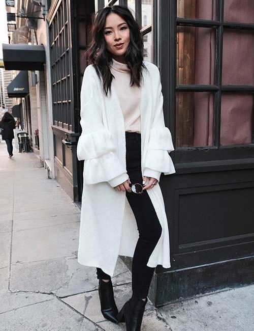 Long winter coat for petite women