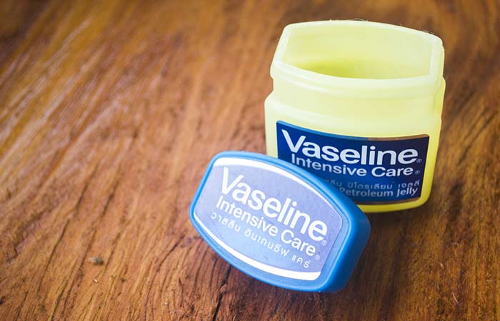 Use Vaseline to protect your skin from staining while hair coloring