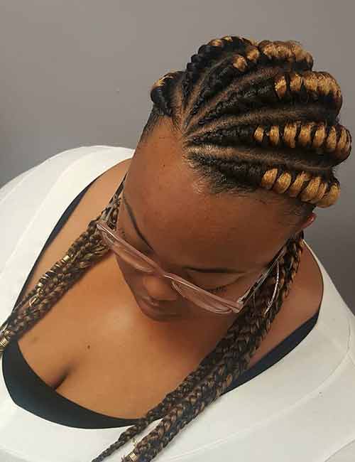 Twisted Ghana tresse coiffure pour cheveux épais