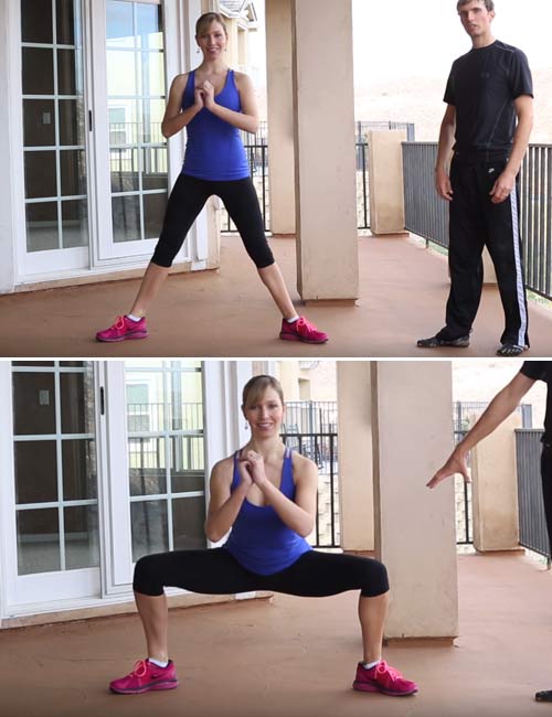 Sumo squats inner thigh exercise