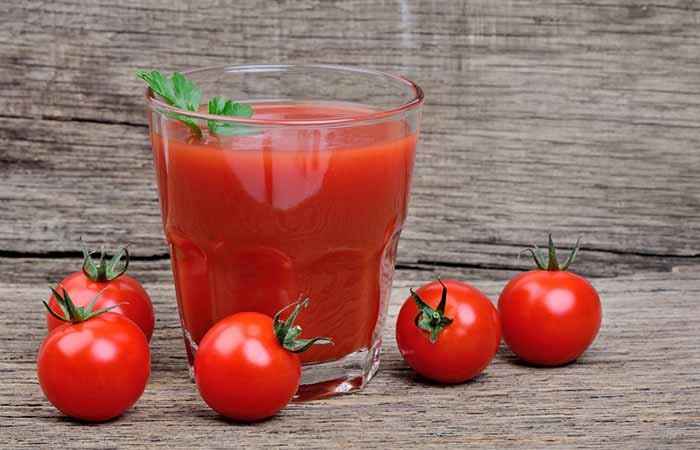 Tomato juice for kidney stone pain