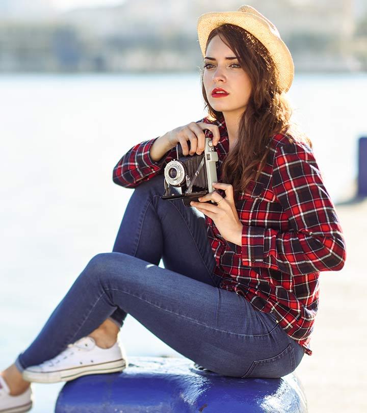 denim plaid shirt