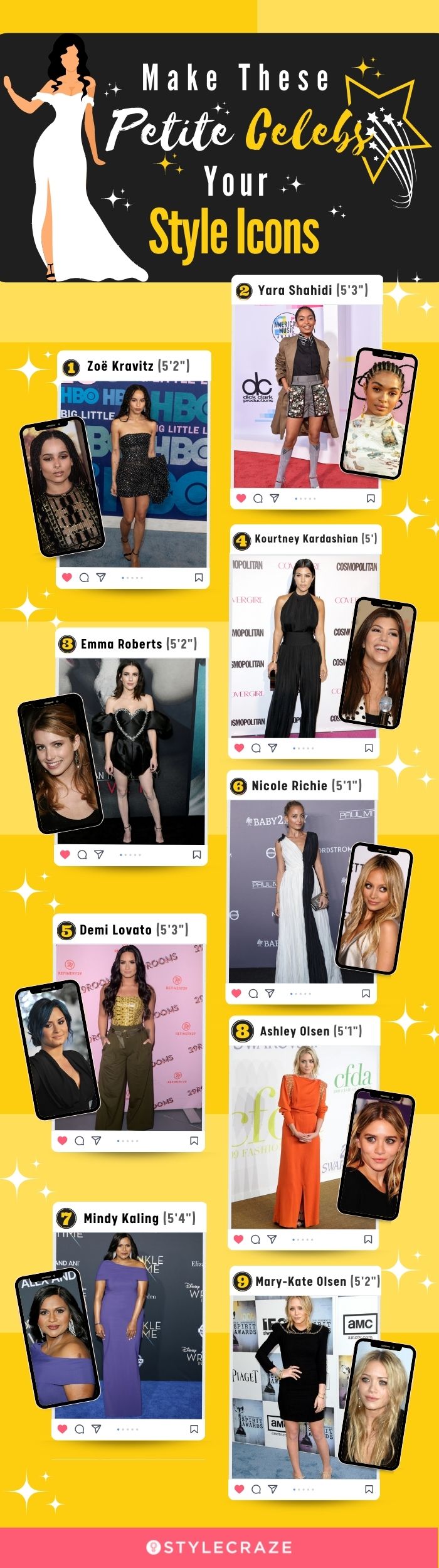 make these petite celebs your style icons [infographic]
