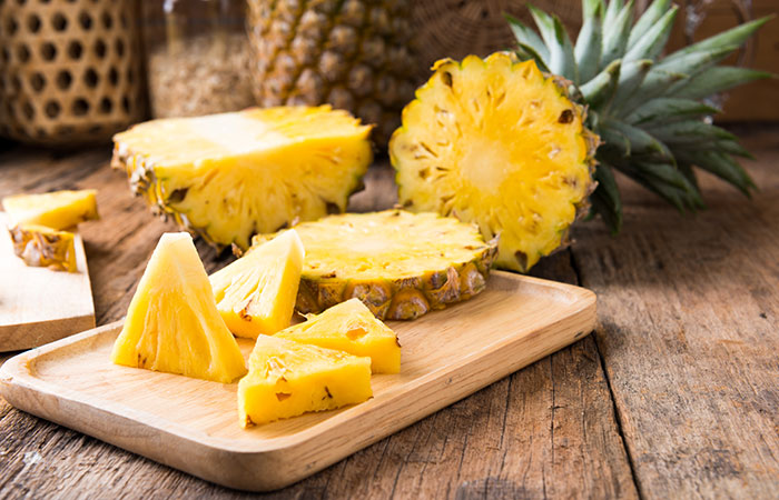 Pineapple induces early period