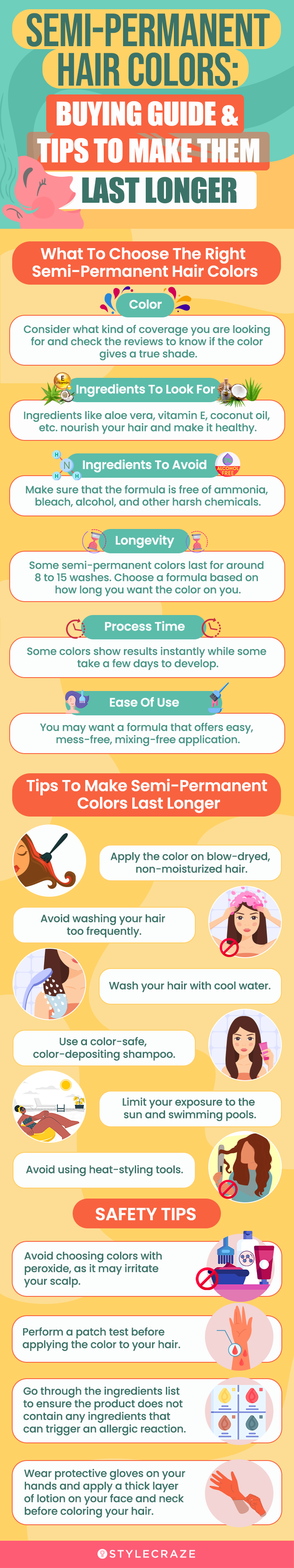 Semi-permanente haarkleuren: koopgids en tips