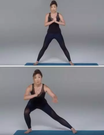 Side lunges inner thigh exercise