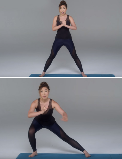 Side lunges inner thigh exercise