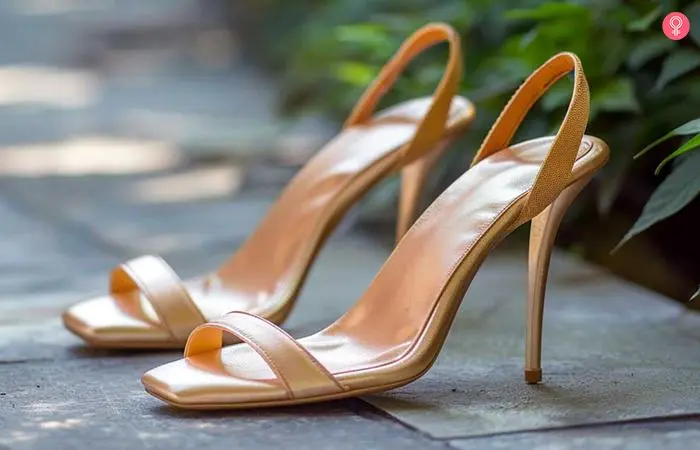 Sling back heels