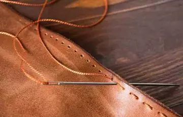 Authentic Louis Vuitton handbag stitches