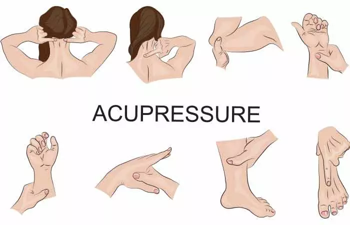 Acupressure to fix pinched nerve in the neck