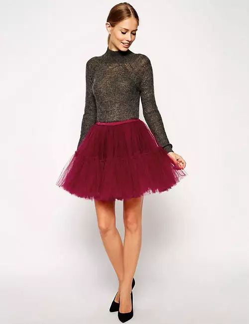 Tulle skater skirt