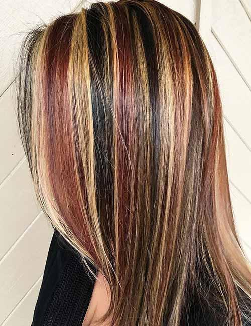 What is the hair color technique called highlight?