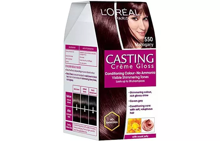 L’Oreal Paris Casting Creme Gloss Hair Color - 550 Mahogany