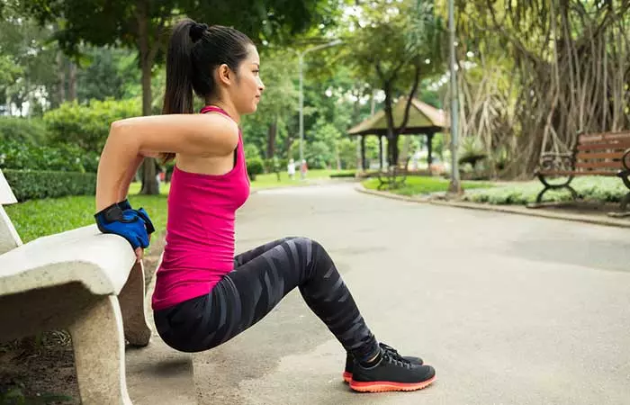 6. Doing Triceps Dips
