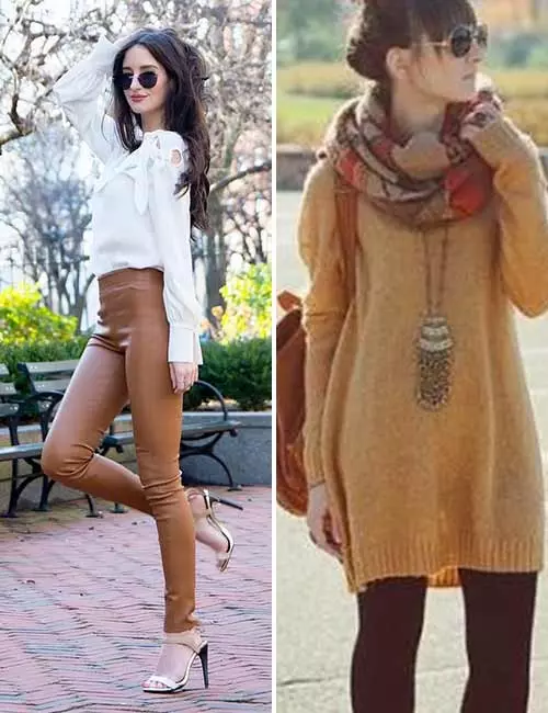 Colors that go with brown leggings