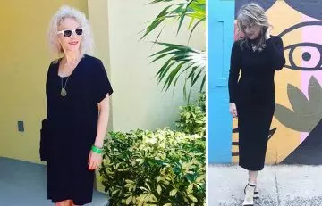 A little black dress for women over 50