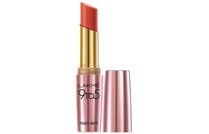 Lakme 9 To 5 Primer And Matte Lip Color Shades - Brick Blush