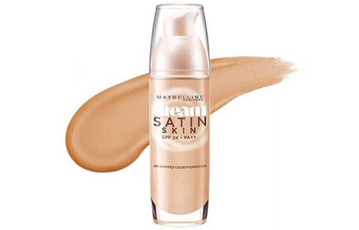 Maybelline Dream Satin Liquid Foundation Colour Chart