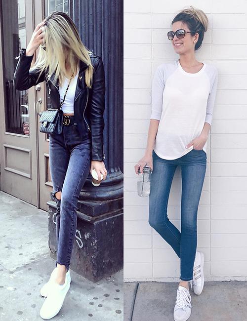 casual shoes to wear with skinny jeans