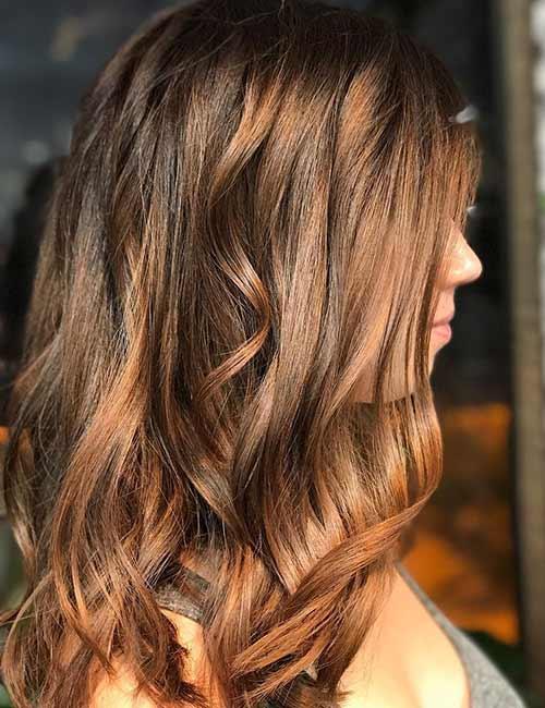 Bronze brown hair color