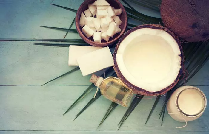 Coconut oil for angular cheilitis