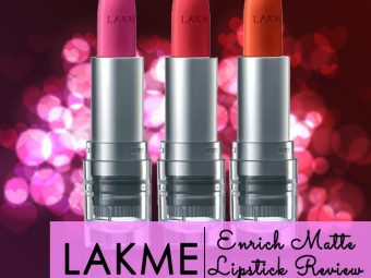Lakme Enrich Matte Lipstick Review