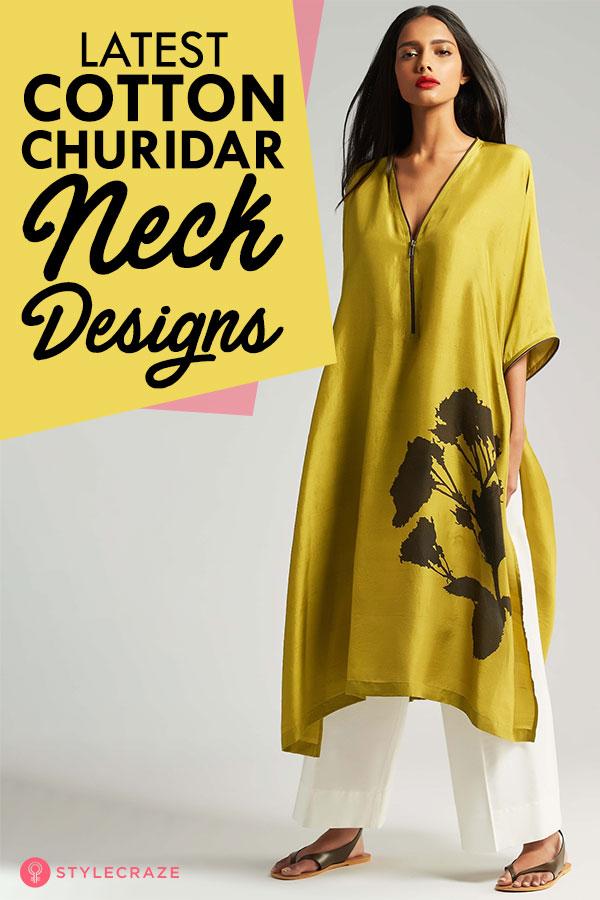 cotton churidar stitching models
