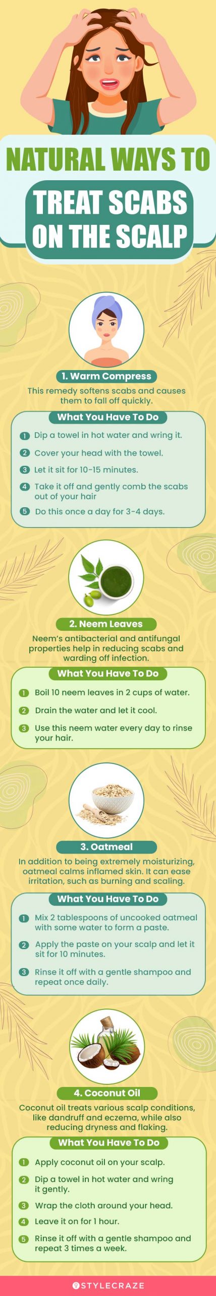 natural ways to treat scabs on the scalp (infographic)