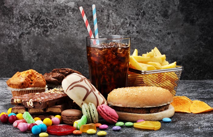 Unhealthy food can make you gain weight