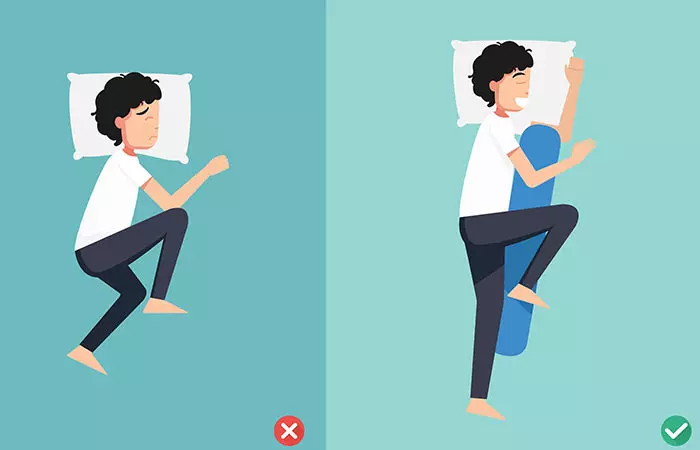 1. Get Comfy With A Leg-Pillow