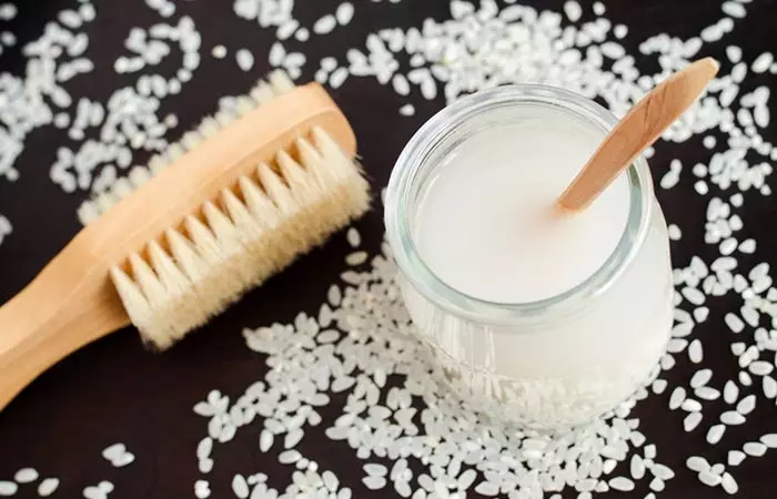 1. Use Rice Water To Tighten Pores 