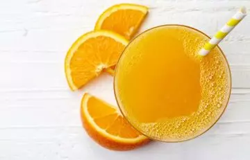 Orange juice to get rid of a black eye