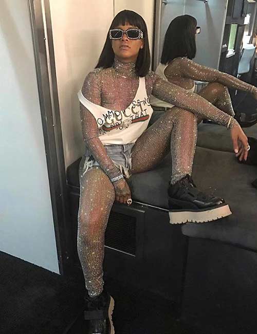 Coachella Outfit Ideas - Rihanna’s Diamond Studded Coachella Outfit