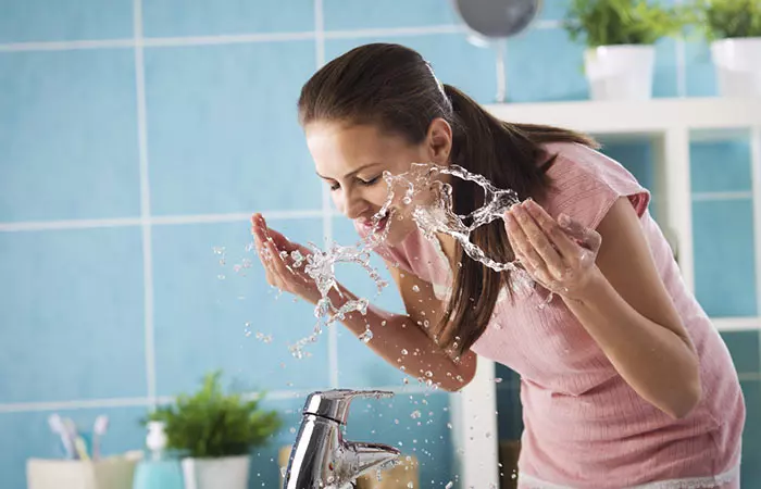 2. Splash Water On Your Face