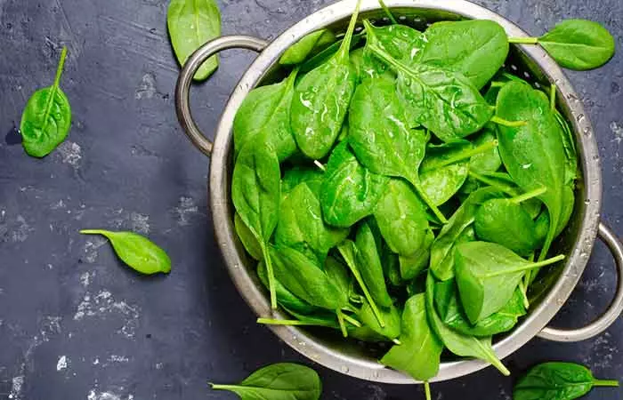 Spinach to improve eyesight naturally